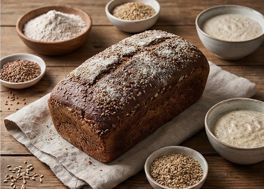 Danish Rye Bread (Rugbrød) – A Hearty Scandinavian Loaf