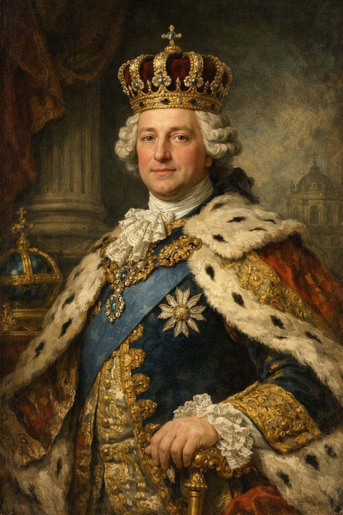 Painting of King Adolf Frederick of Sweden 