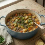 Traditional Norwegian Lapskaus (Beef & Root Vegetable Stew)