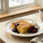 Swedish Saffron Pancake (Saffranspannkaka) from Gotland