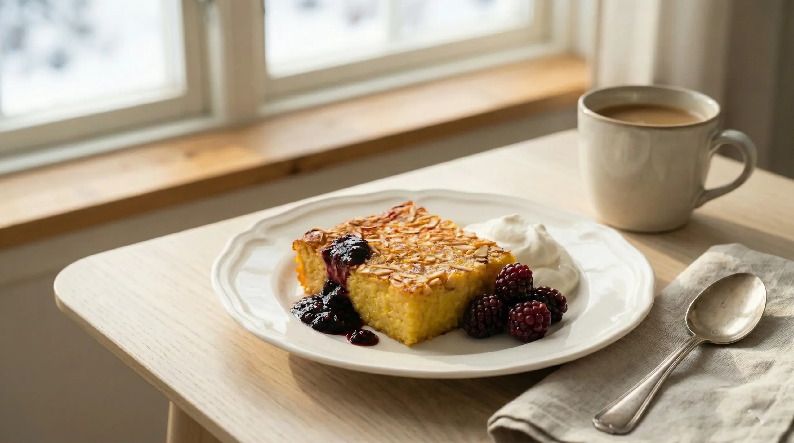 Swedish Saffron Pancake (Saffranspannkaka) from Gotland