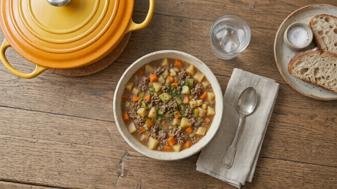 Jukselapskaus – Easy Norwegian Ground Beef Stew